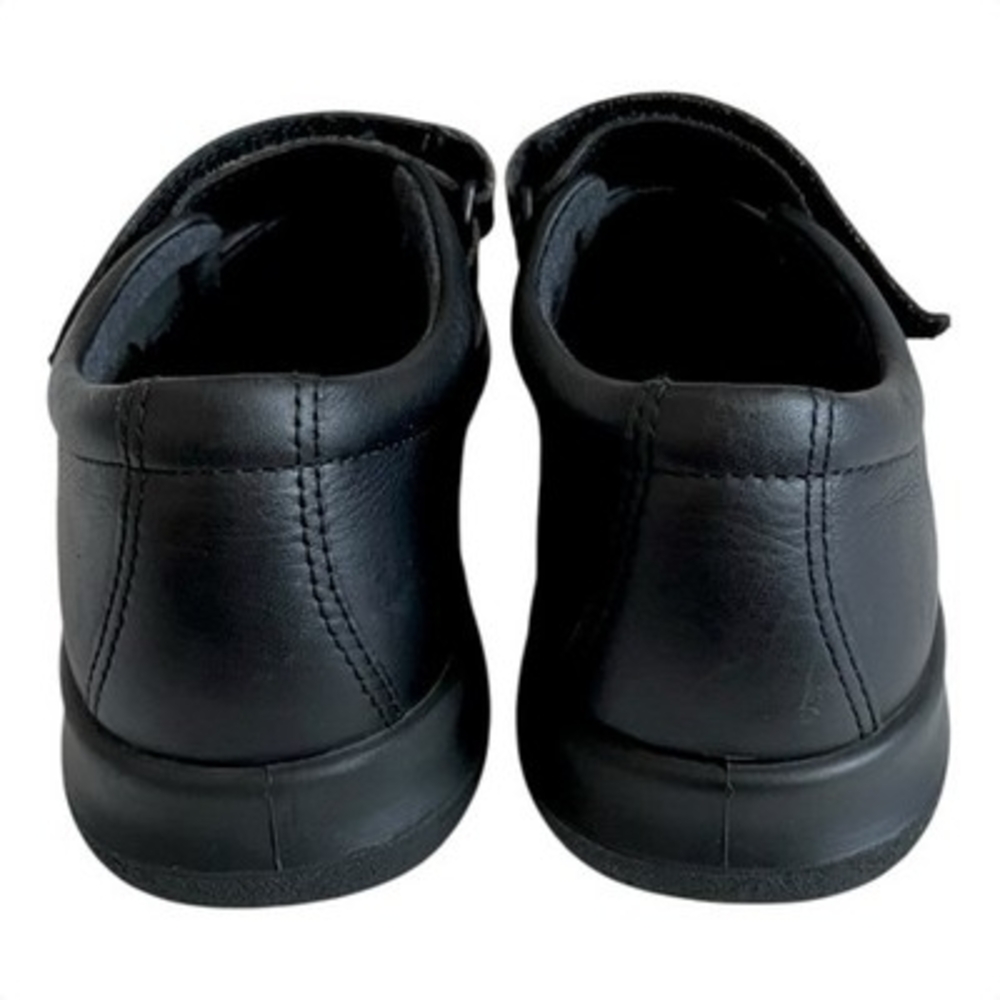 ECCO Biom Life Mary Jane Black Leather Hook Loop Comfort Flats Women Sz 9 /40 G+ - Picture 7 of 9